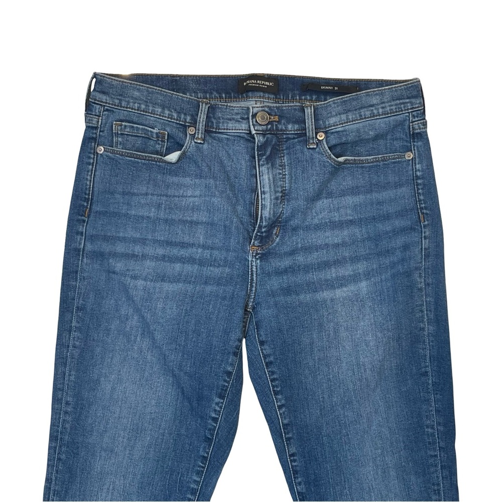 Banana Republic Women’s Jeans Skinny Mid-Wash Ankle Jeans Premium Denim Size 31 - Picture 2 of 8